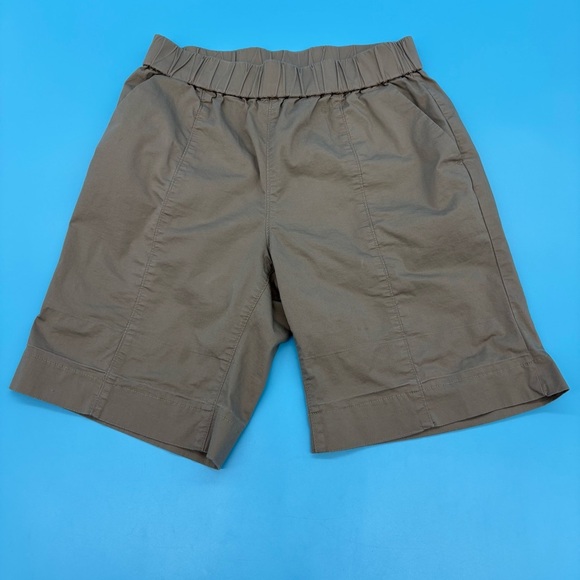 Duluth Cotton Women’s Khaki Safari Shorts Elastic Waist Size 4 - Picture 1 of 9